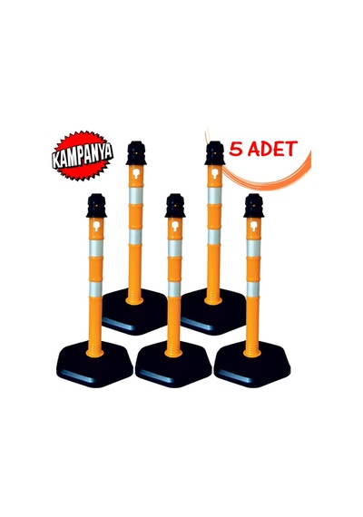 Ağırlıklı Bariyer Otopark Dikme Duba Dubalı Uyarı Dikmesi Sarı