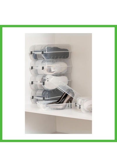 Vaveni 6 Lı Ayakkabı Kutusu Bayan & Ayakkabılık Organizeri 20x37x13 Cm Arz Çok Renkli