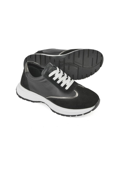 Ziya, Kadın Hakiki Deri Sneaker 1531050z26501005k Siyah 1531050z26501005k 000 Siyah