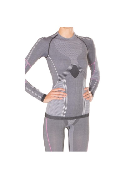 Miofit Kadın Running Power Fit Uzun Kollu Dikişsiz Spor Tişört Pembe