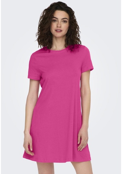 Only Pamuklu Kısa Elbise 15202971 Pembe