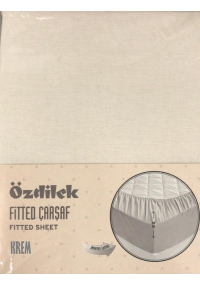 Özdilek 180X200 Fitted Kumaş Lastikli Yatak Çarşafı Yastık Kılıfl
