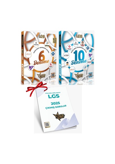 2026 Lgs 10 Deneme Ve 1. Dönem 6 Deneme Seti 2025 Lgs Çıkmış Soru Kitapçığı Hediyeli Video Çözümlü