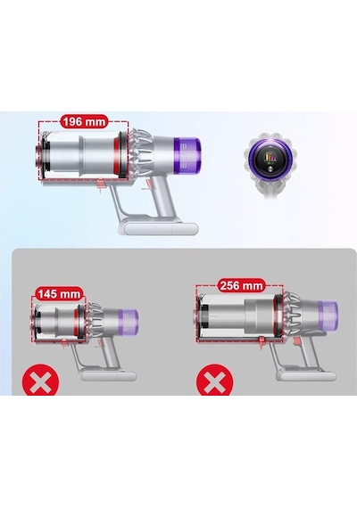 Dyson V15 Uyumlu Detect Submarine Islak Ve Kuru Temizleme Özellikli Kablosuz Süpürge İle  Toz Haznesi