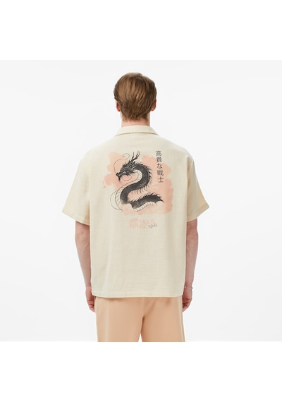 Unıted4 Classic Fit Erkek Krem Gömlek Ft-boysu