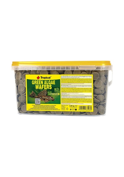 Green Algae Wafers 5lt 2,25kg - Vatoz Ve Çöpçü Balığı Yemi
