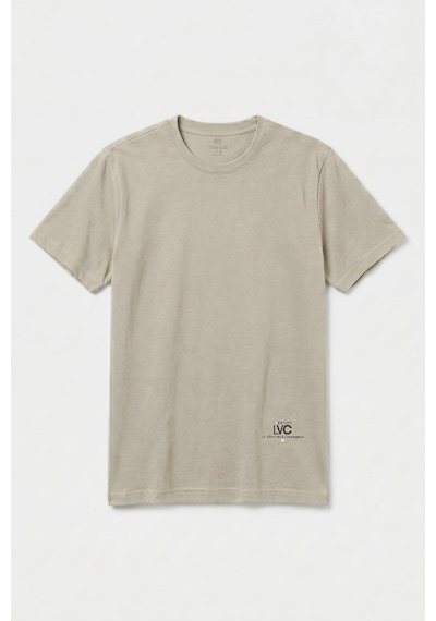 Tommy Life Bej Standart Fit Baskılı Kısa Kollu Erkek T-shirt - 88440