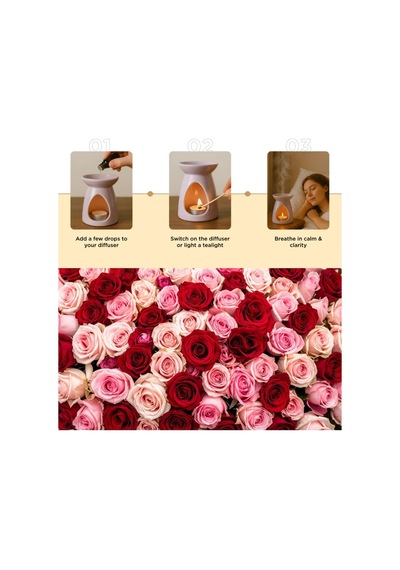 Mystica Gül Esansiyel Yağı Diffuser Oil Buhurdan Yağı 20ml Aromatik Esansiyel