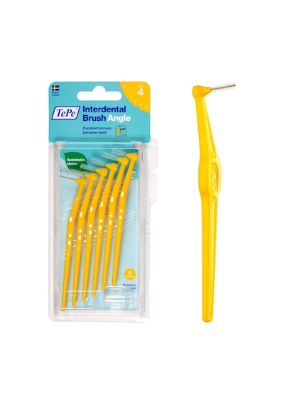 Angle Saplı Arayüz Fırçası, Sarı, 0.7mm