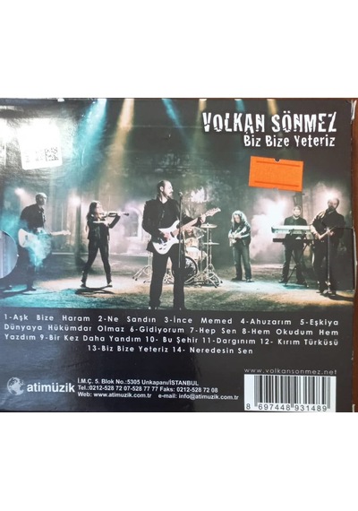 Plak Değildir Cd Dir Cd Volkan Sönmez Biz Bize Yeteriz Cd