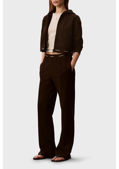 Calvin Klein Logolu Bel Detaylı Geniş Paça Pantolon Lv047g253gto2 Bayan Pantolon Lv047g253g To2 Kahve Calvin Klein Logolu Bel Detaylı Geniş Paça Pantolon Lv047g253gto2 Bayan Pantolon Lv047g253g To2 Kahve