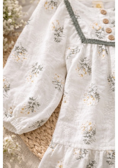Uğur Bebe Ekru Yeşil Renk Çift Kat Müslin Kumaş Kız Çocuk %100 Pamuk Balon Kollu Elbise Nefes Alan Kumaş Ekru Yeşil Ekru Yeşil Uğur Bebe Ekru Yeşil Renk Çift Kat Müslin Kumaş Kız Çocuk %100 Pamuk Balon Kollu Elbise Nefes Alan Kumaş Ekru Yeşil Ekru Yeşil