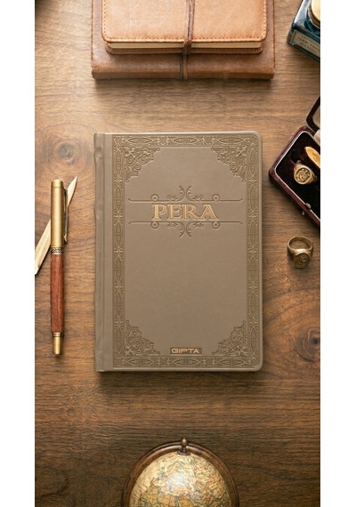 Pera 17x24 Çizgisiz Deri Kapak Ciltli Defter Model 5 Çok Renkli