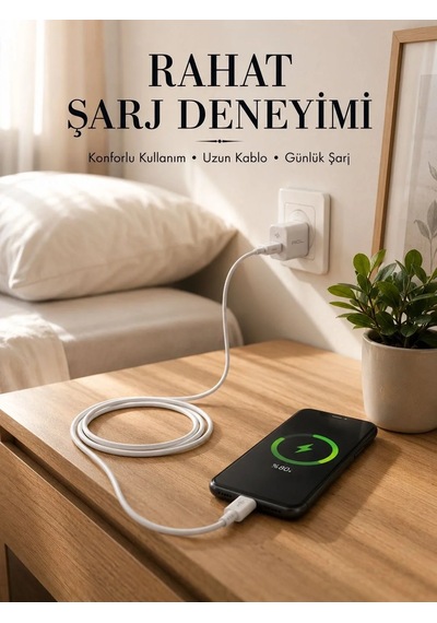 Ers Usb-a To Type-c Şarj Kablosu 2 Metre Uzun Kablo