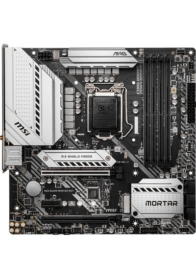 MSI MAG B460M Mortar Wi-Fi Intel B460 2933 MHz DDR4 Soket 1200 mATX Anakart