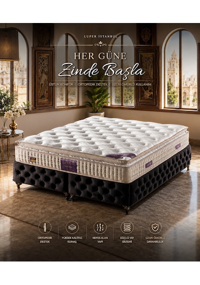 Luper Ultra Ortopedik Bel ve Sırt Destekli İstanbul Lu x uria Pedli Roll Pack Yaylı Yatak Luper Ultra Ortopedik Bel ve Sırt Destekli İstanbul Lu x uria Pedli Roll Pack Yaylı Yatak