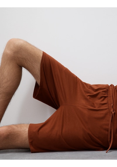 Marks & Spencer Regular Fit Supima Pijama Altı T07001231a Kahverengi