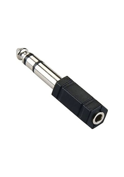 6.35 Mm Erkek To 3.5 Mm Dişi Jak Adaptörü - Büyük Jakı Küçük Jaka Çevirici Kulaklık Dönüştürücü