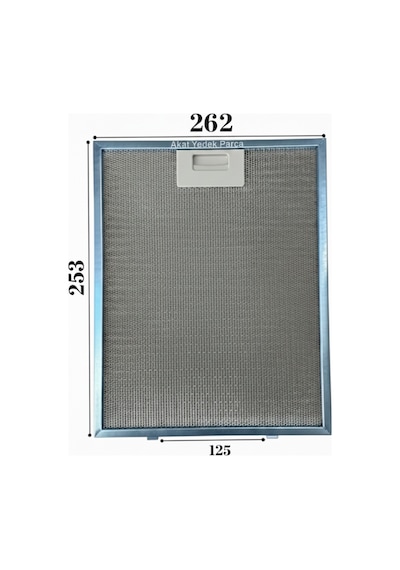 Silverline İle Uyumlu Davlumbaz 26,2x25,3 Cm Arka Aralık 12,5 Cm Filtresi