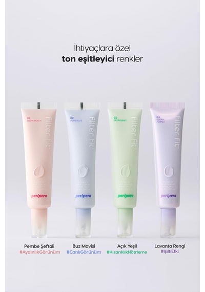 Işıltılı, Ton Eşitleyici Krem Filter Fit Milk Tone Up 004 Glowy Purple Spf30 Pa++
