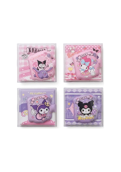 Kuromi Yumuşak Kapaklı Mini Not Defteri Pembe - Mor