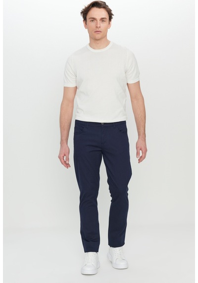 Ac&Co / Altınyıldız Classics Erkek Lacı Pamuklu Slim Fit Dar Kesim 5 Cep Esnek Casual Pantolon