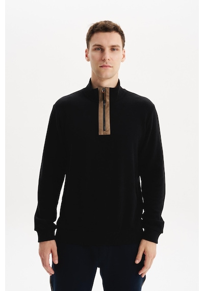 AR-MA Arma Erkek Regular Fit Yarım Fermuar Dik Yaka Sweatshirt Selanik Örme %65 Pamuk %35 Polyester K30554698102 Siyah AR-MA Arma Erkek Regular Fit Yarım Fermuar Dik Yaka Sweatshirt Selanik Örme %65 Pamuk %35 Polyester K30554698102 Siyah