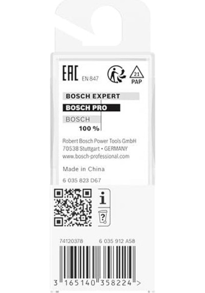 2 608 Aksesuarı 628 361 Profil Freze E 8 Mm, R1 4 Mm, D 20,7 Mm, L9 Mm, G 53 Mm