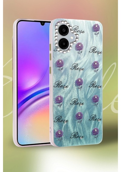 Muratech Newface Samsung Galaxy Uyumlu  A06 Kılıf Blade Aynalı Desenli Kapak - Desen 1
