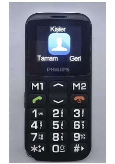 Philips E168 Büyük Tuşlu Cep Telefonu İthalatçı Garantili