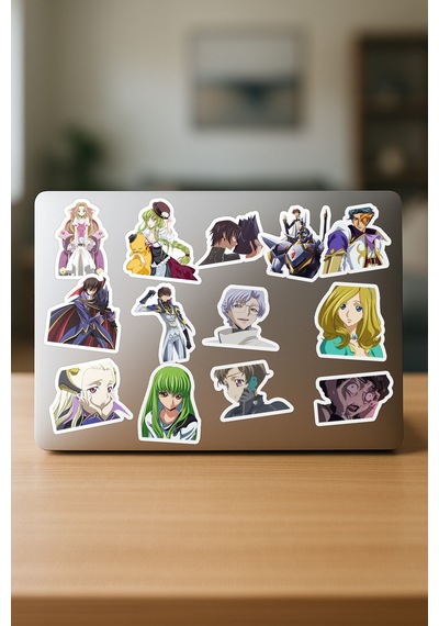 Code Geass Anime Sticker Paketi 20 Adet Çok Renkli