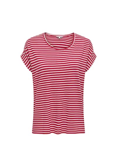 Only Bayan T Shirt 15206243 Kırmızı-krem Kırmızı-krem Kırmızı