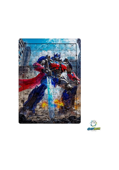 Ghostbastır Design Transformers Optimus Prime 99 Parça Ayaklı Puzzle Dekoratif Çocuk Yapbozu 0209
