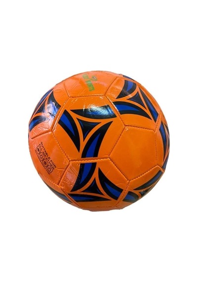 5 Numara Dikişli Futbol Topu - Halı Saha, Sert Zemin, Okul Bahçesi Futbol Topu Turuncu-siyah-mavi