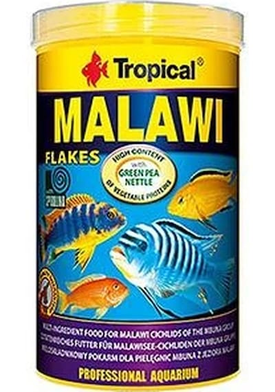 Tropical Malawı Flakes Malawı Cichlid Balıkları İçin Pul Balık Yemi 250 Ml 50 Gr