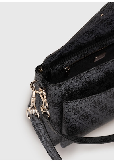 Guess Brenton Eco Kadın Omuz Çantası Hwebg839019 Siyah