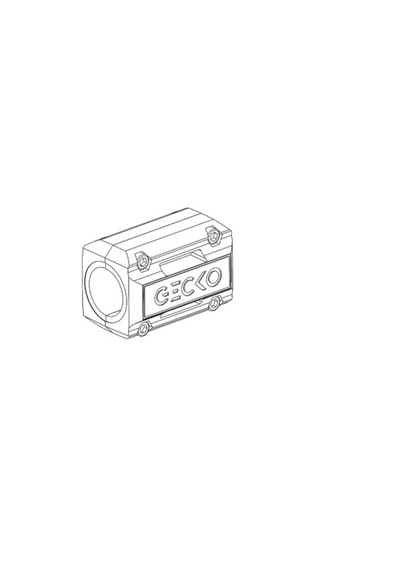 Motosiklet Koruma Demiri Takozu Gecko Universal Kare 65 Mm Beyaz Renk