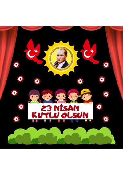 23 Nisan Kutlu Olsun Pano Süsü 03