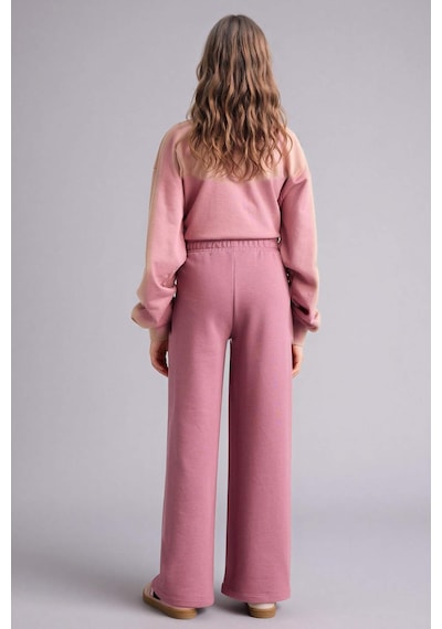 Defacto Kız Çocuk Wide Leg Eşofman Altı G0577a826spbr94 Bordo-br94