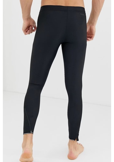 Nike Dri Fit Mobility Running Men' Tight Leggings Erkek Reflektörlü Koşu Tayt Siyah