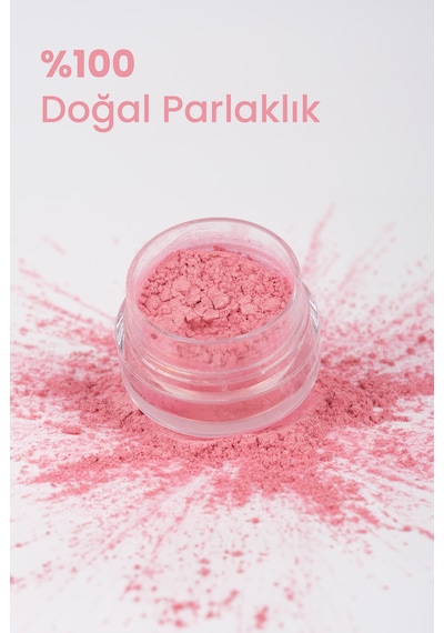 Bade Natural Sparkle Powder Shinny Pink Toz Işıltılı Allık Doğal