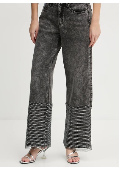 Karl Lagerfeld Jeans Antrasit Kadın %100 Pamuk Denim Pantolon A1w10039