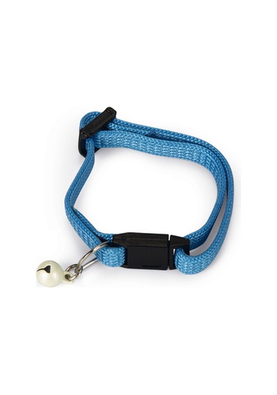 Hnrlıshp Beeztees Yavru Kedi Boyun Tasması, Zilli, Mavi, 15-22cm