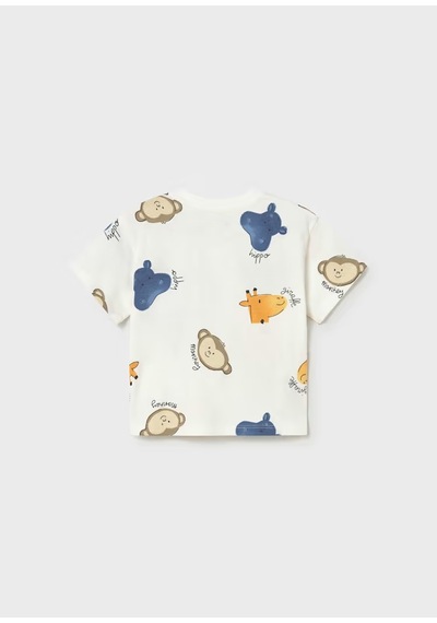 Mayoral Erkek Bebek T-shirt 1014 Krem