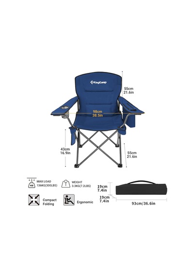 Kingcamp Comfort Arm Chair Çok Renkli