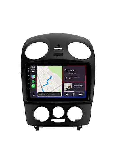 Volkswagen Beetle 2003-2010 Android Multimedya Carplay Android Auto Navigasyon 8gb Ram 128gb Pro 9"