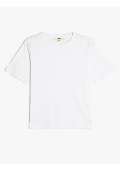 Koton Regular Fit Kısa Kollu Bisiklet Yaka Pamuklu Basic Tişört Beyaz 5sak50043ek Beyaz Koton Regular Fit Kısa Kollu Bisiklet Yaka Pamuklu Basic Tişört Beyaz 5sak50043ek Beyaz