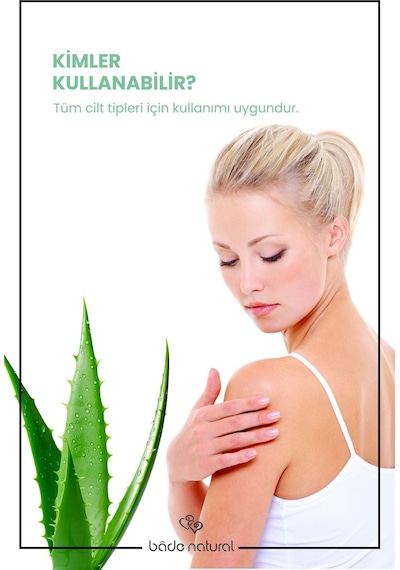Bade Natural Aloe Vera Jel Güneş Sonrası Nemlendirici %100 Doğal 100 ML