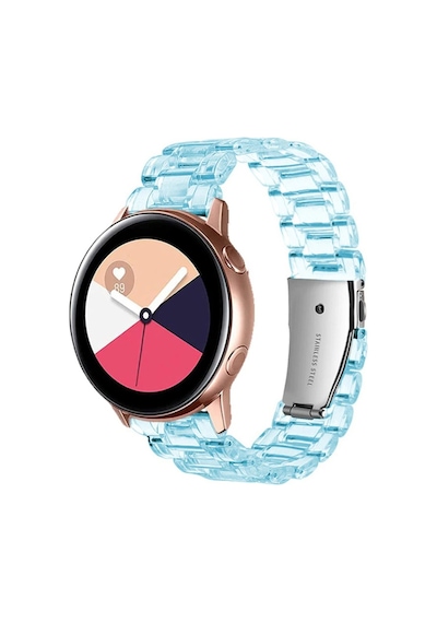 Samsung Galaxy Uyumlu Watch 3 41Mm Kordon 20Mm Şeffaf Baklalı Kordon