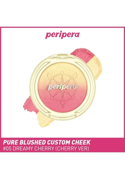 Işıltılı, İki Tonlu Highlighter Allık Pure Blushed Custom Cheek 005 Dreamy Cherry